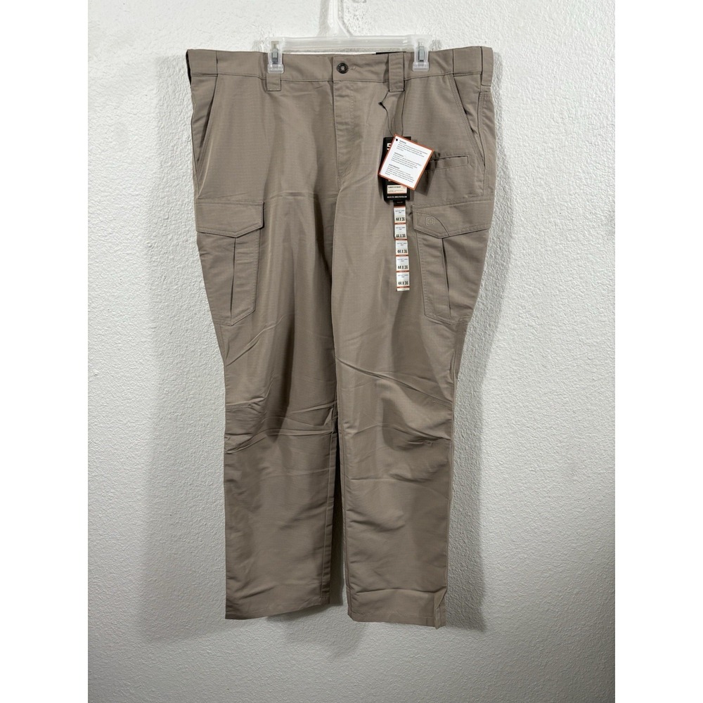 5.11‎ Tactical Pants Mens 44x36 Khaki Fast-Tac Cargo Ripstop Regular Fit 74439